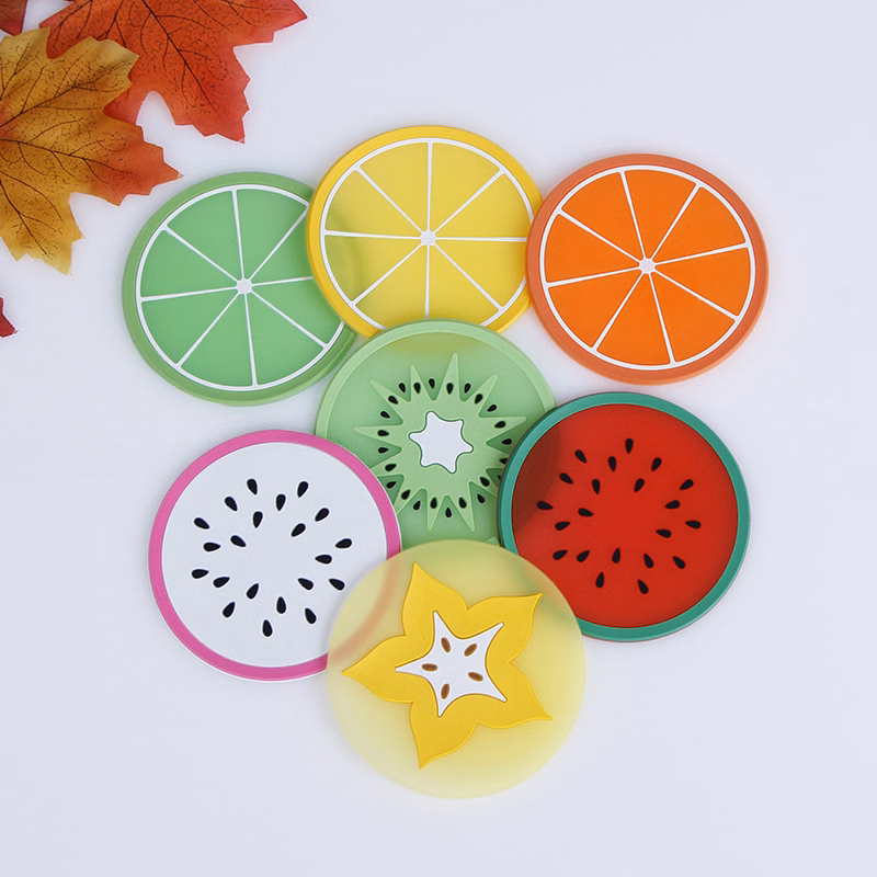 Silicone insulated non-slip coasters