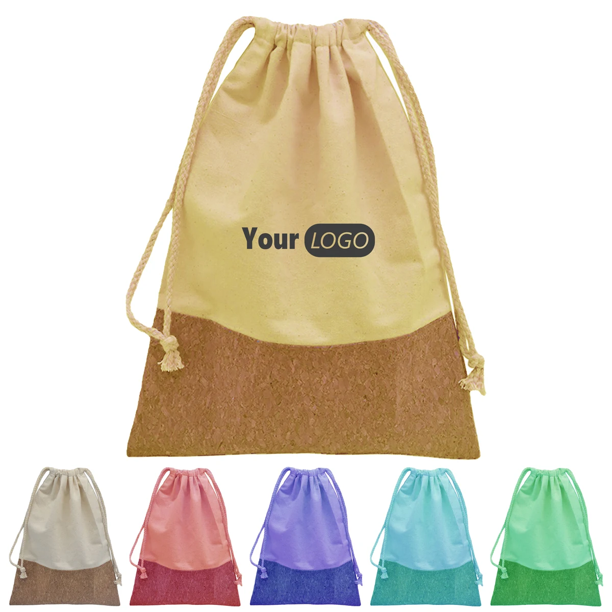 Cotton Custom Drawstring Bag 1