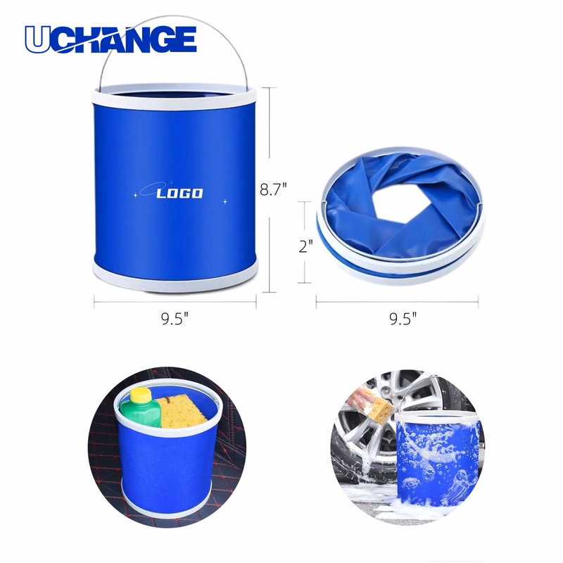 9L Portable Folding Bucket Container for Water