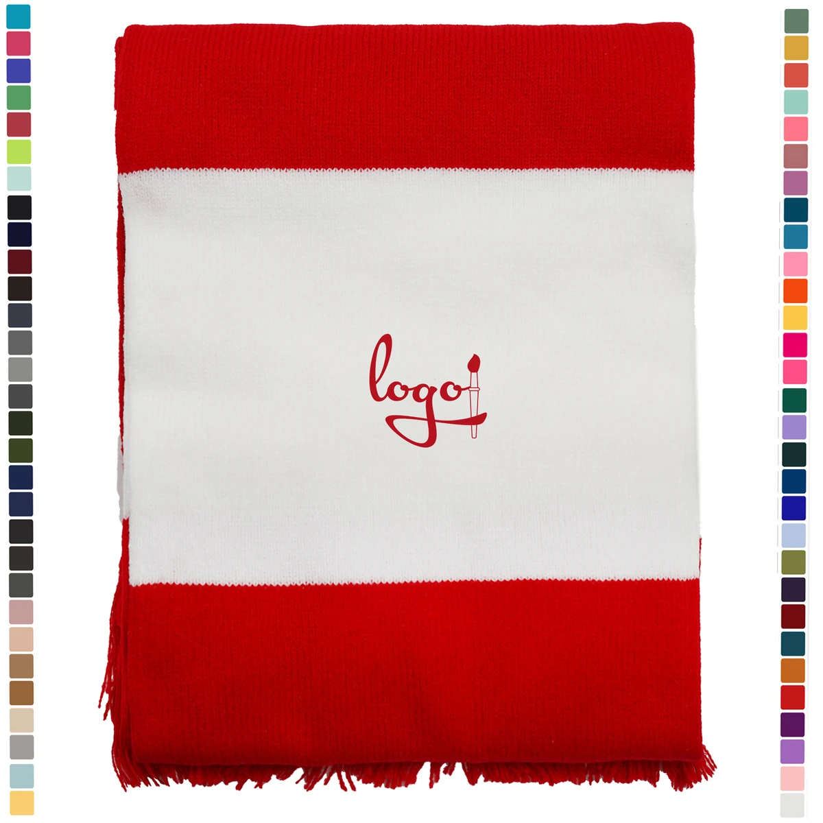 Warm Jacquard Knit Scarf 1