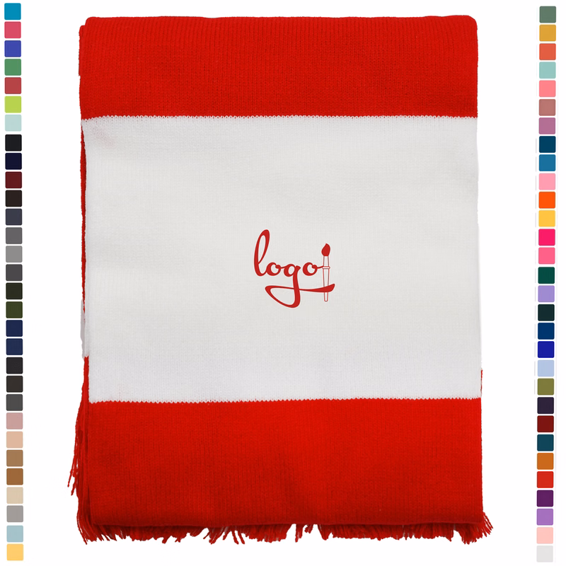Warm Jacquard Knit Scarf