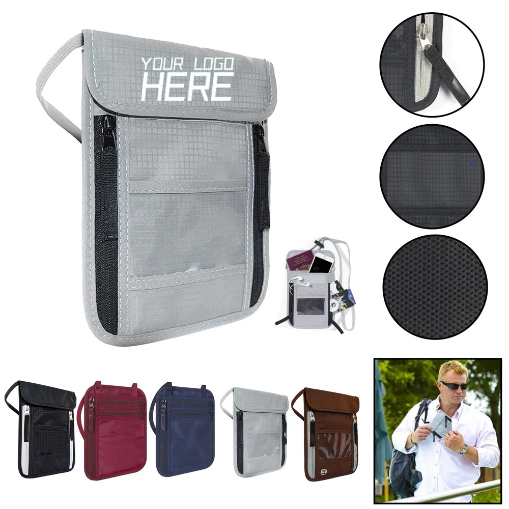 Travel Neck Pouch Passport Holder For Secure Travels 1