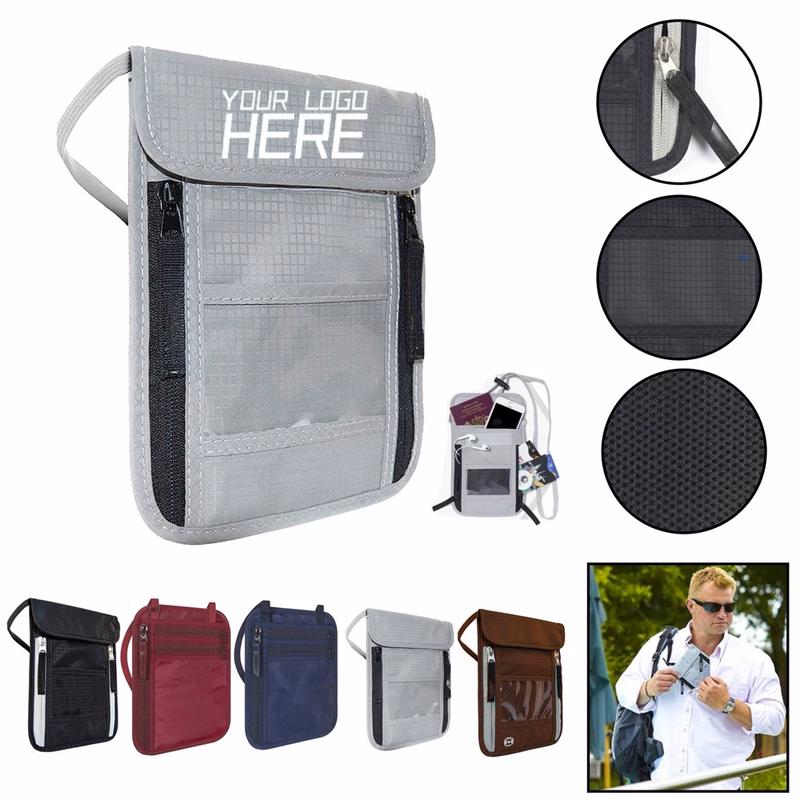 Travel Neck Pouch Passport Holder For Secure Travels