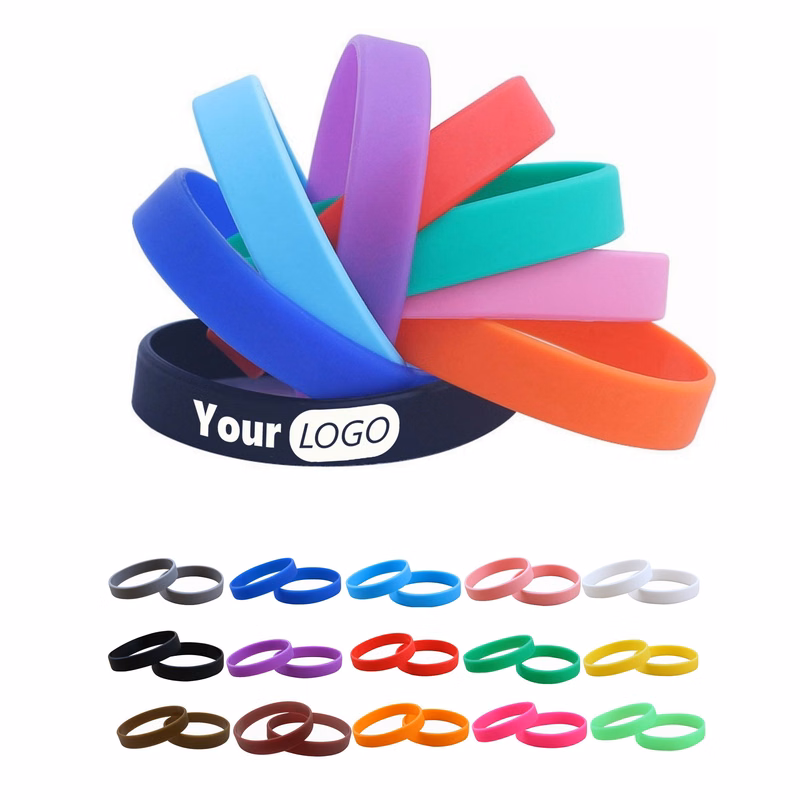 Colorful Silicone Bracelets with Custom Printing