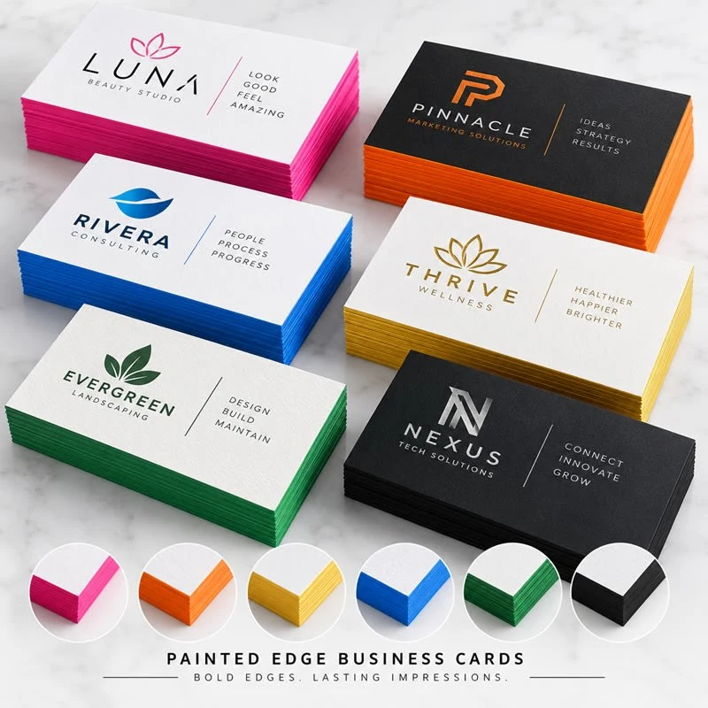 Painted Edge Business Cards 1