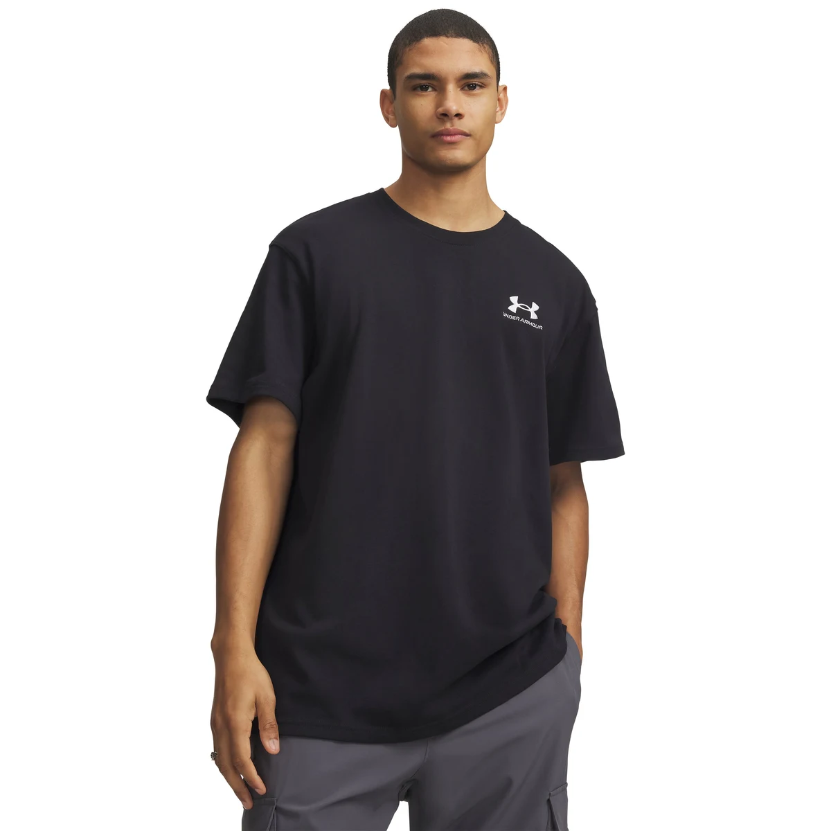 Men's UA Logo Embroidered Heavyweight Short Sleeve 1