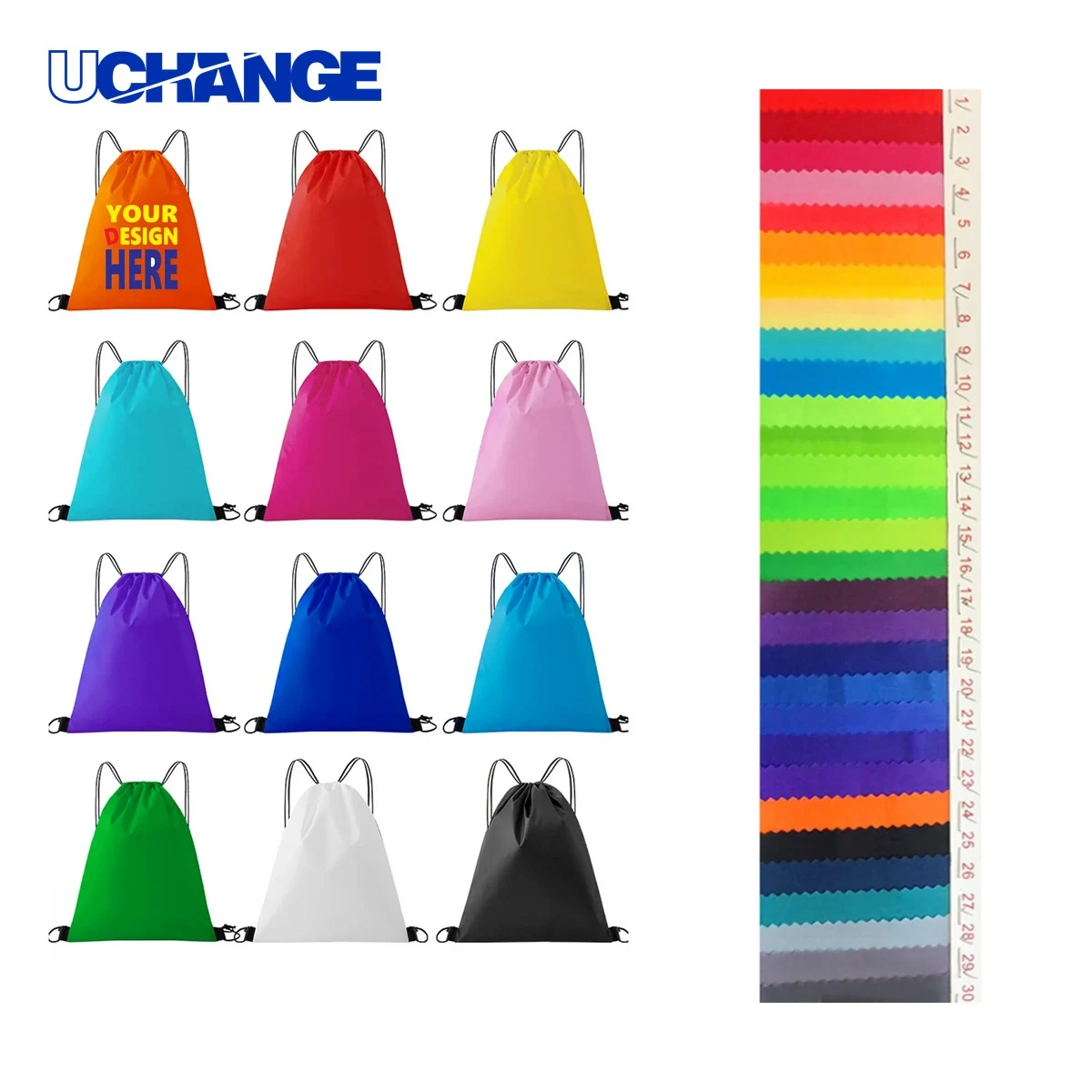 Polyester Drawstring Backpack Organizer for Sports Storage 1