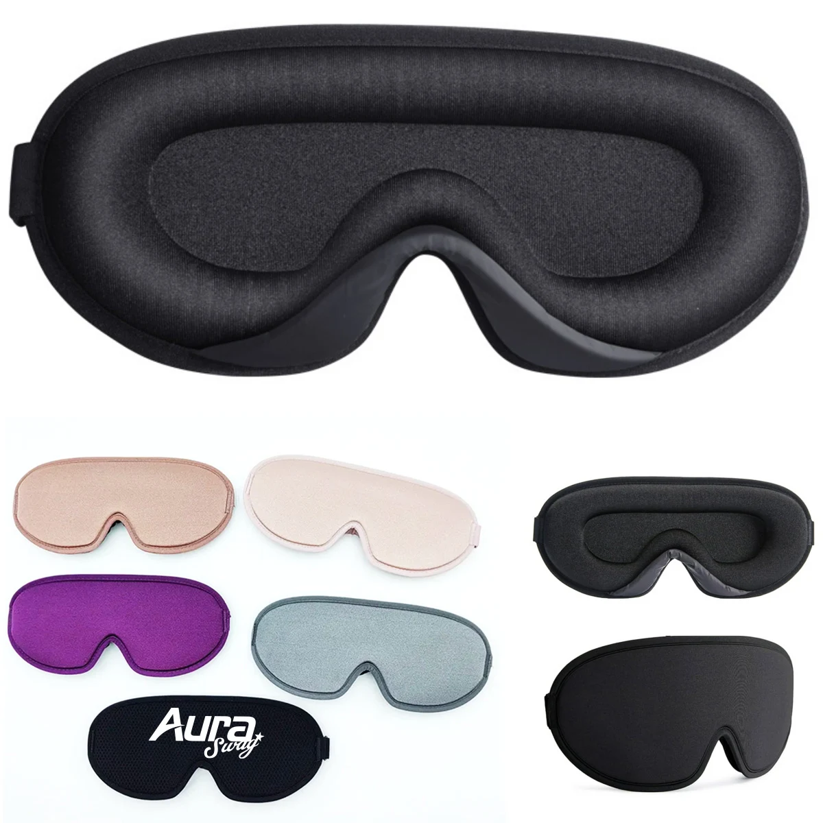 Comfortable Lycra Sleep Mask for Travel and Restful Sleep 1