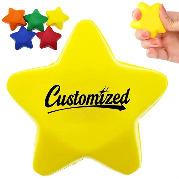 Custom Full-Color Star Shaped Stress Ball 2.99 inch — Desk Engagement Fidget 1