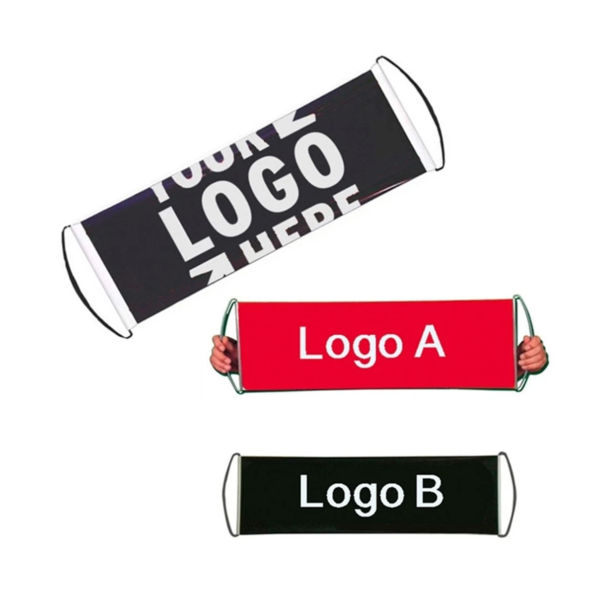 Full Color Rolling Banner Hand Flag 1