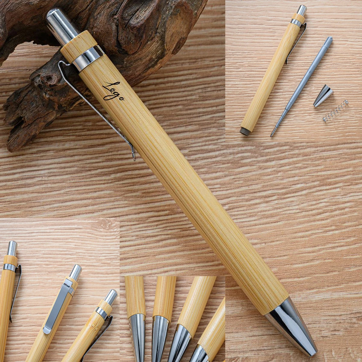 Press Bamboo Ballpoint Pen 1