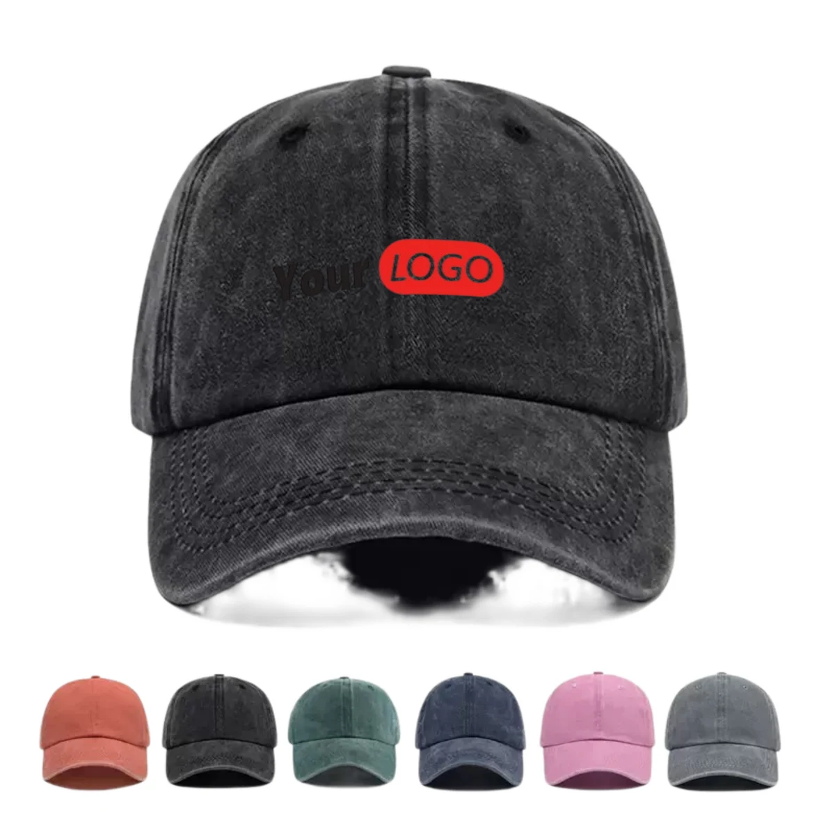 Soft Washed Polyester Baseball Cap 1