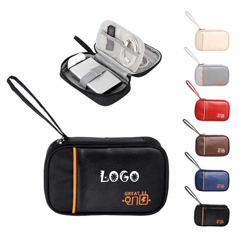 Portable Travel Electronic Cable Organizer Case Bag