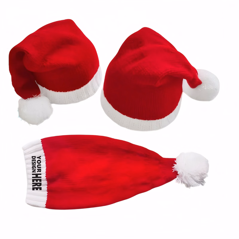 Custom Logo Christmas Warm Knit Beanie