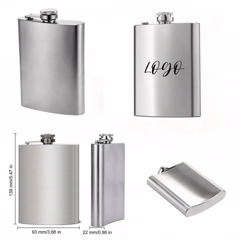 8 Oz Stainless Steel Hip Flask for Liquor