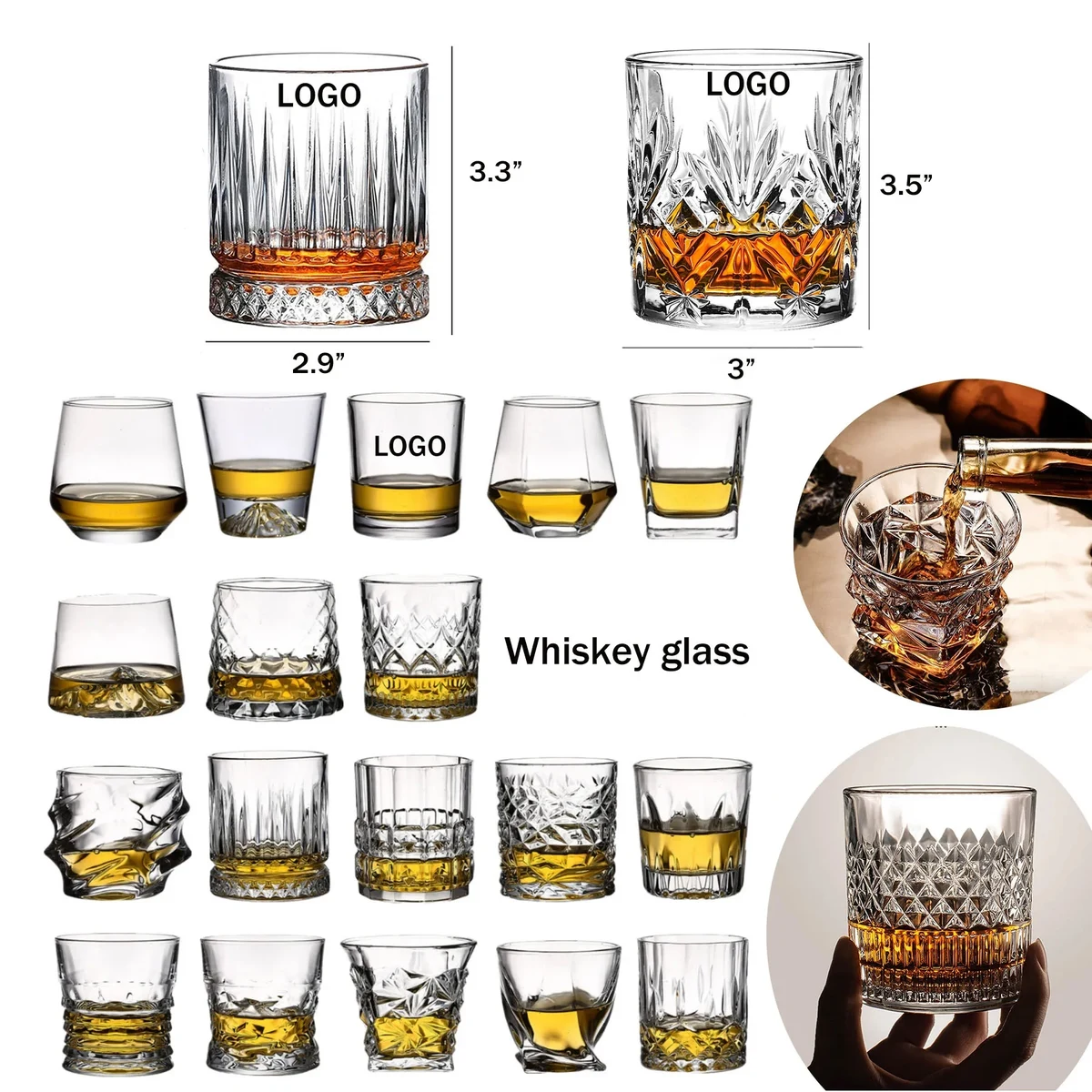 12OZ Whiskey Glass 1