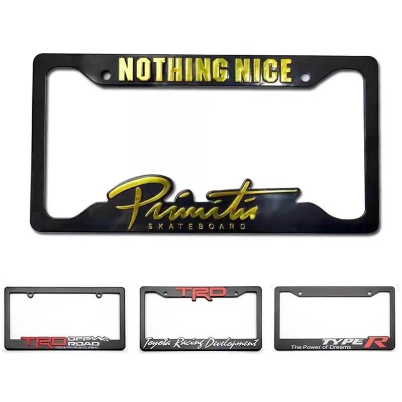 ABS 3D License Plate Frame 1
