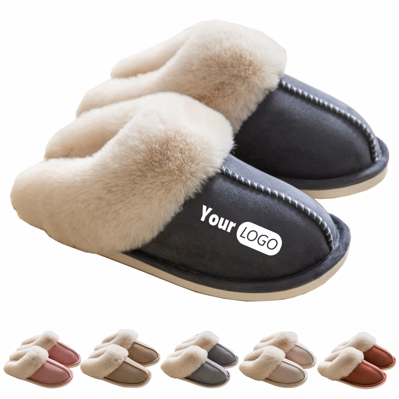 Suede Indoor And Outdoor Warm Slippers