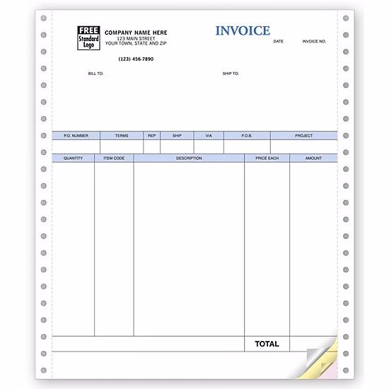 Product Invoices, Continuous, Classic