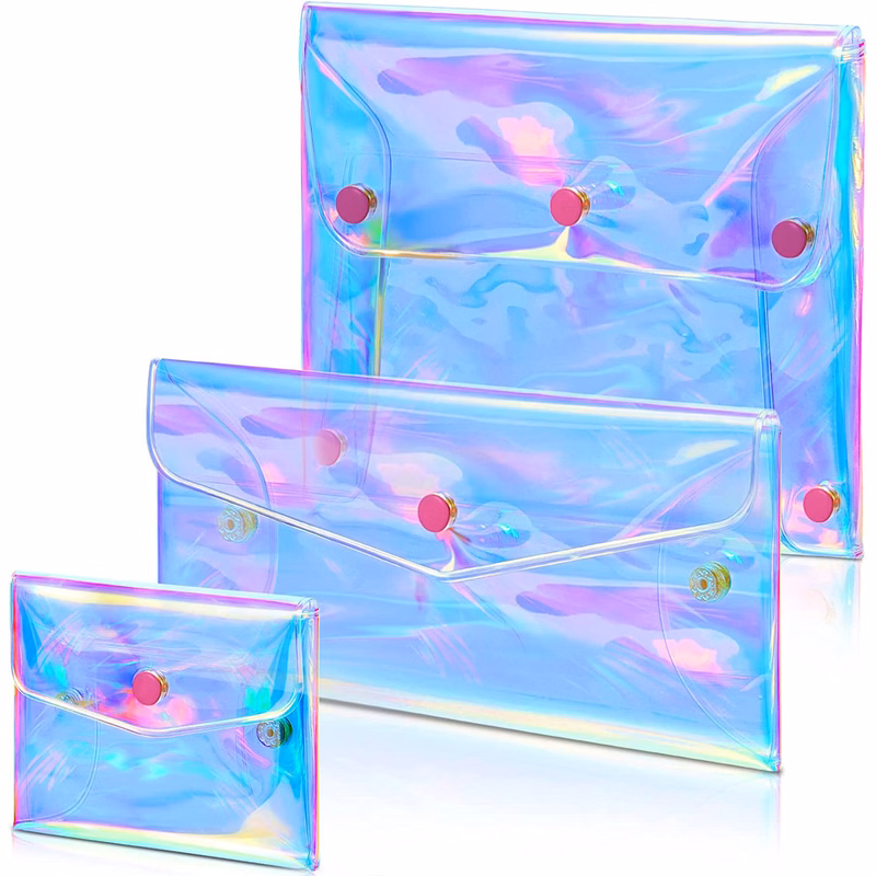 3 Pcs Holographic Makeup Bag