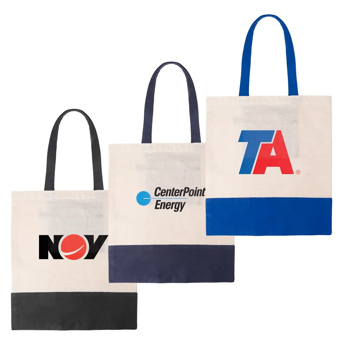 Recycled DuoTone Shopper Tote, custom tote bag with logo imprint 1