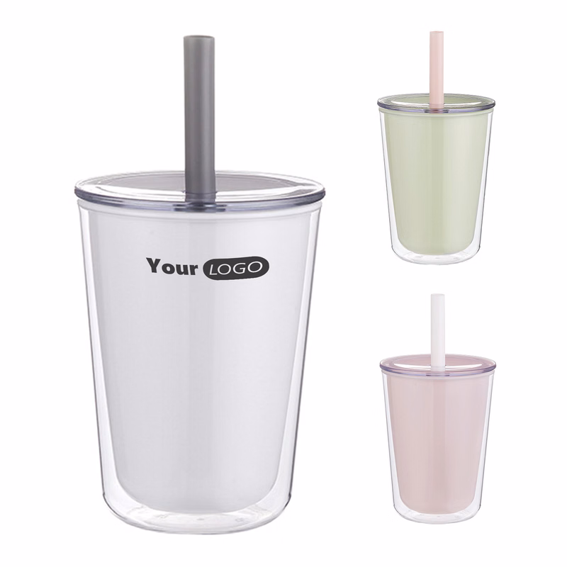 Plastic Summer Portable Large Capacity Straw Cup