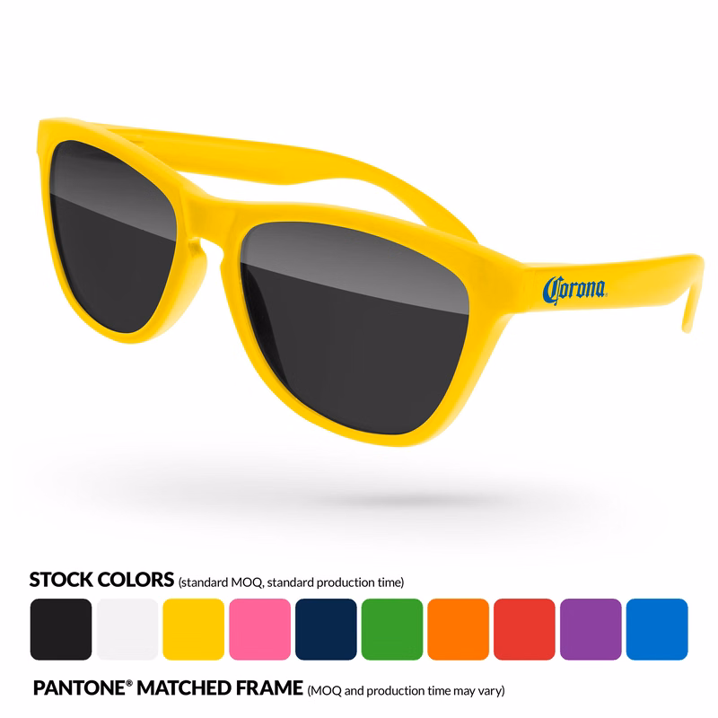 Frog Sunglasses w/ Temple Imprint