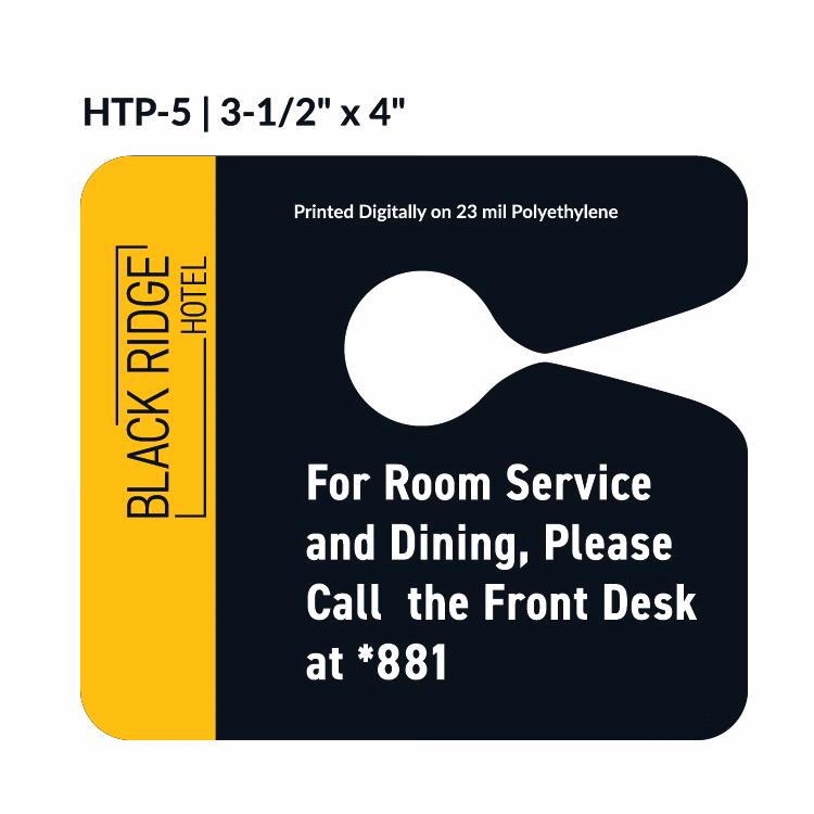 Non-Numbered Hang Tag w/1 Side Imprint (3½"x4")