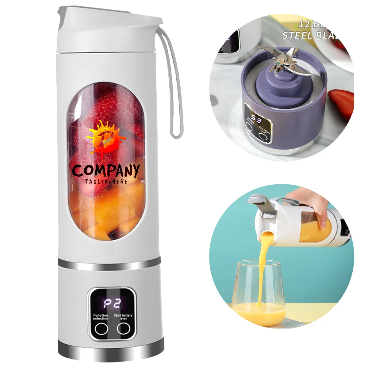 Home Ice Crusher Juicer USB Charging Outdoor Travel Cup 1