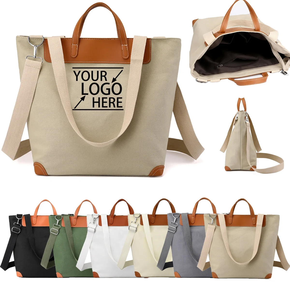 16 Oz Single-Shoulder Canvas Tote Bag 1