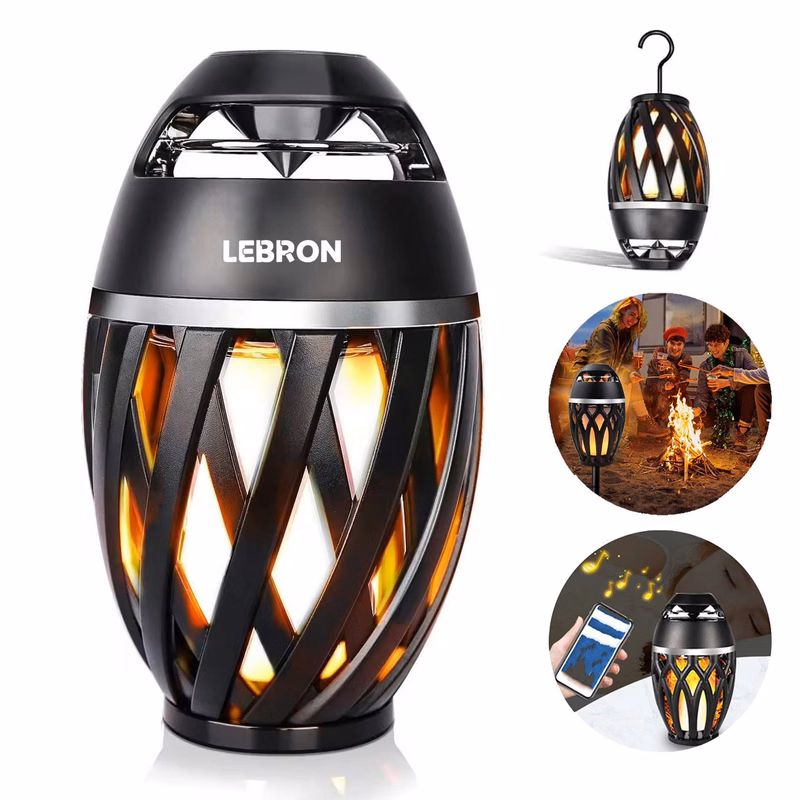 WirelessTable Flame Atmosphere Lamp With Bluetooth Speaker