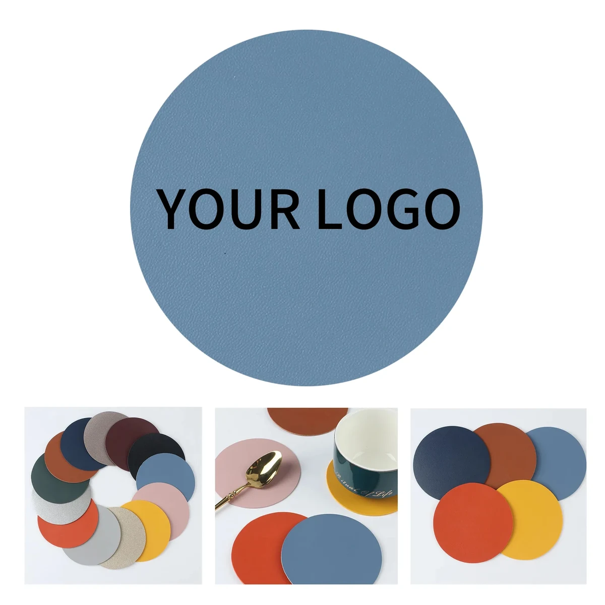 3.5 Inch Pulpboard Paper Coaster 1
