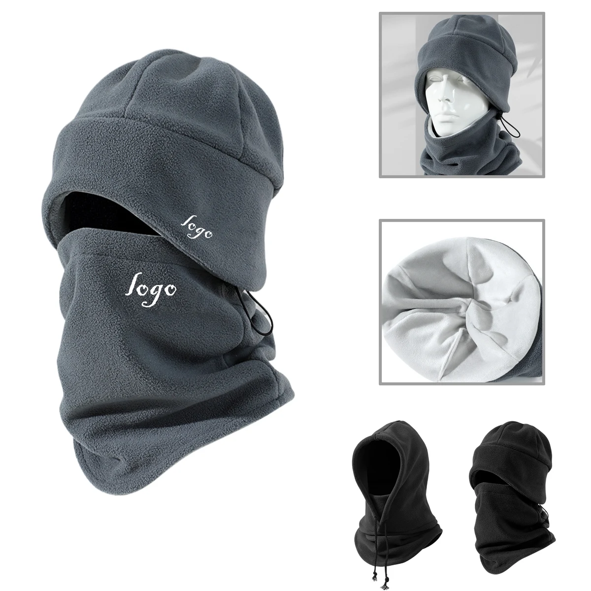 MOQ20 Knit Beanie Scarf Combo Set 1