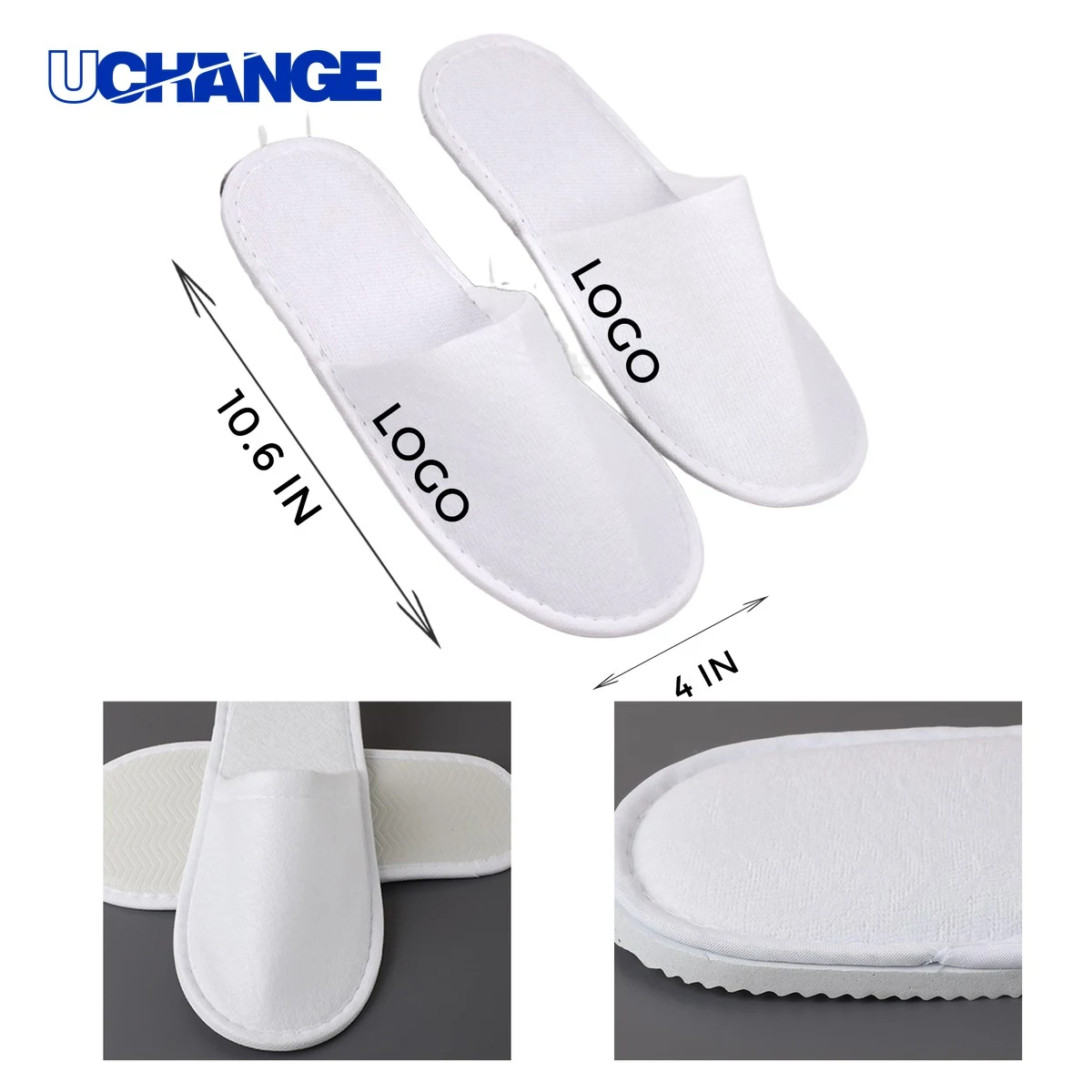 Hotel Brushed Fabric Slippers for Guest Comfort 1