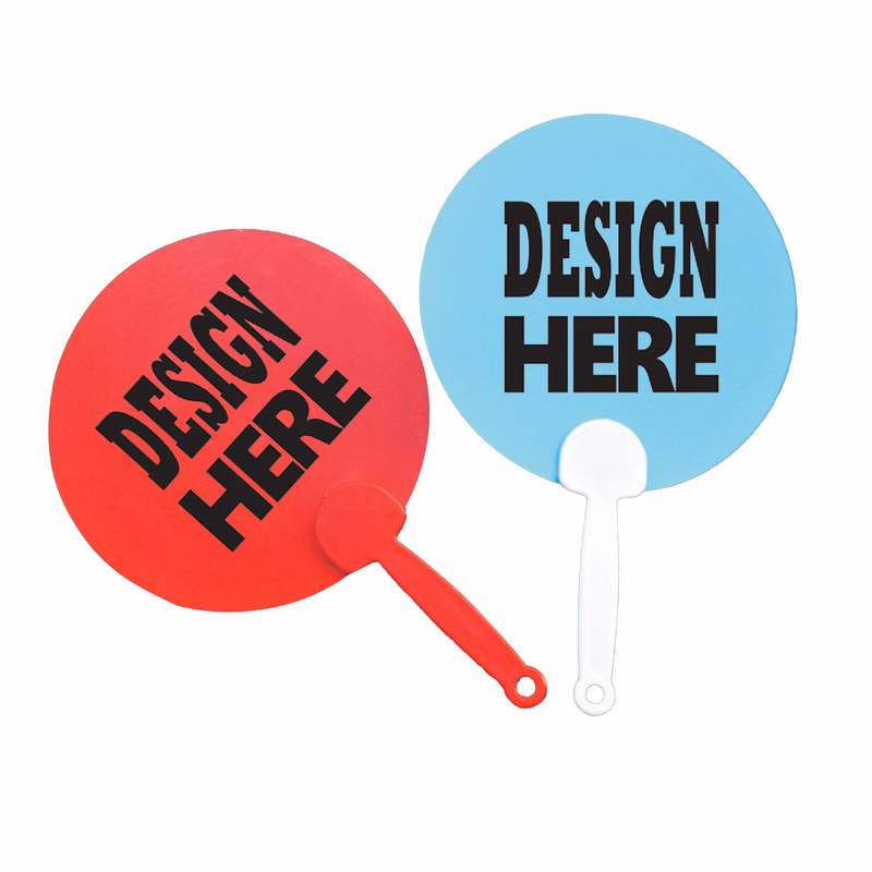 Double-Sided Plastic Advertising Fan