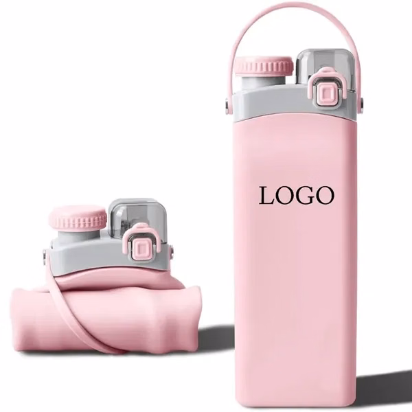 Collapsible Silicone Water Bottle for Commutes, Fitness and Travel