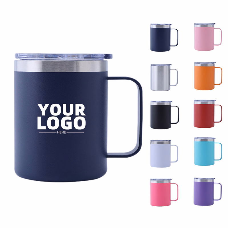12 OZ Insulated Coffee Mug With Lid