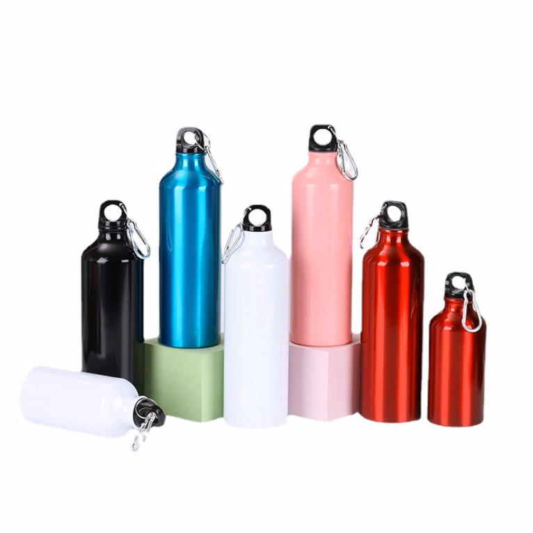 21 oz. Aluminum Sports Water Bottle w/ Carabiner Drinkware