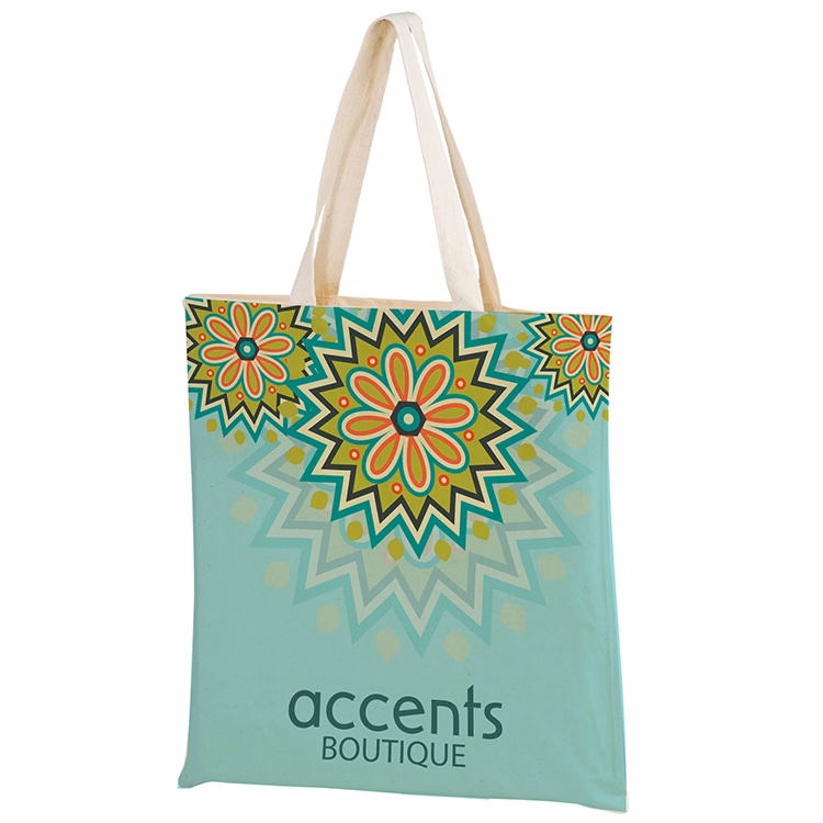 Dye Sublimated Canvas Tote Bag