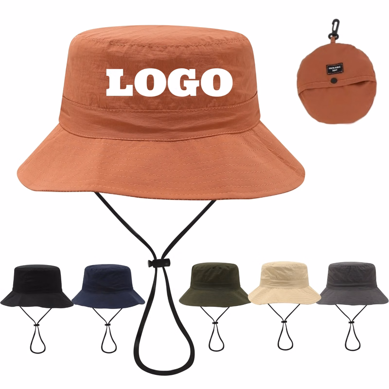 Foldable Bucket Hat with Drawstring for Outdoor Fun