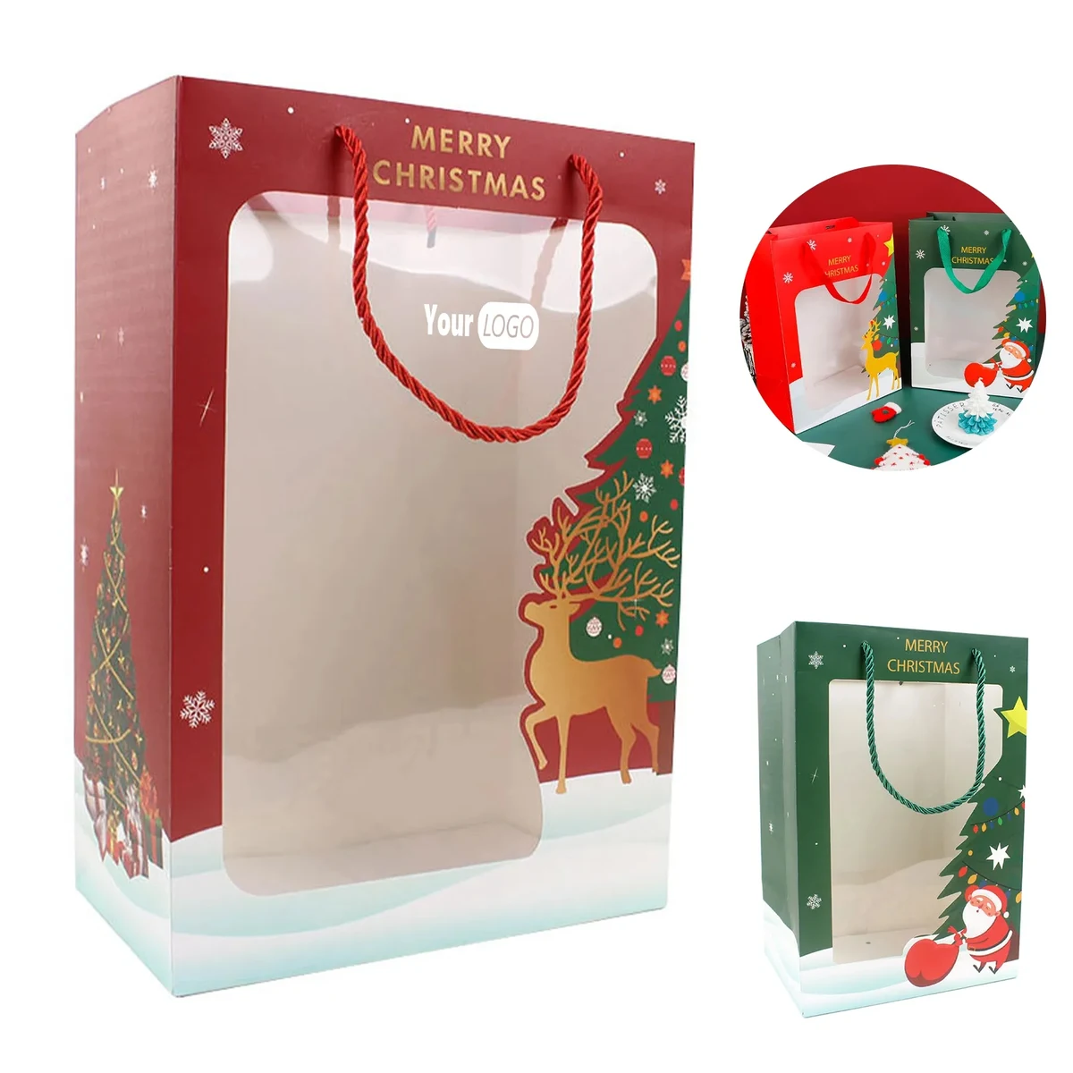 Paper Christmas Packaging Handbag 1