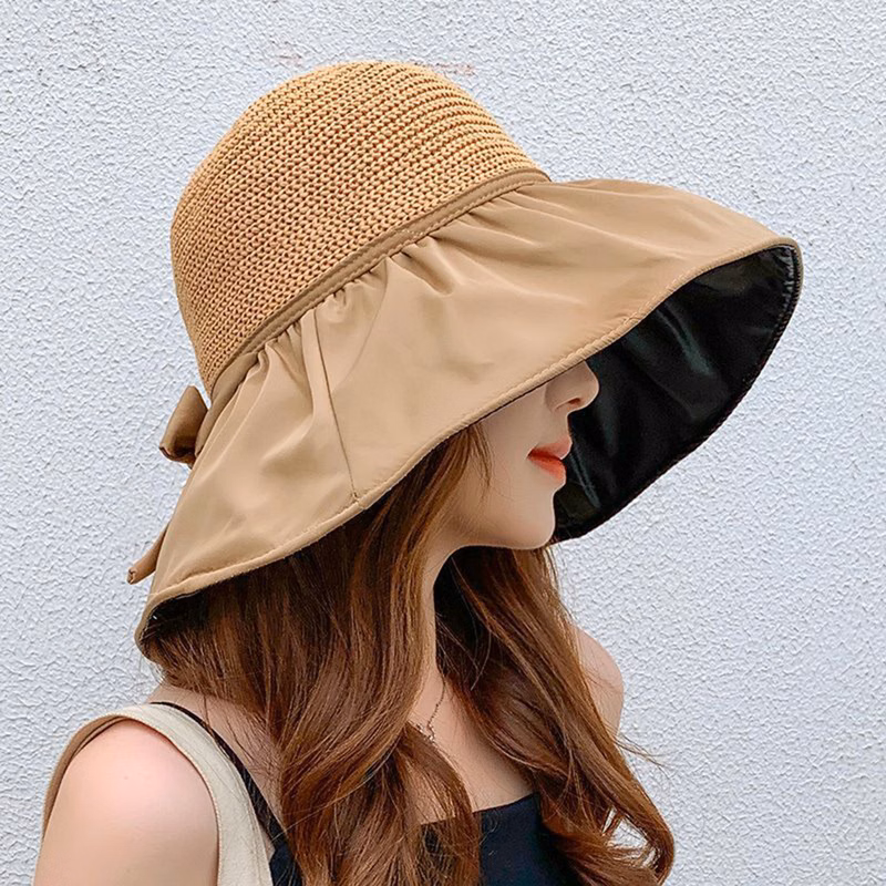 Sun Straw Bow Hat