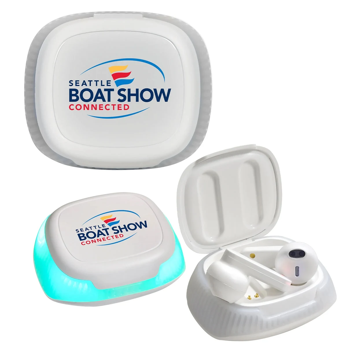 Light Up Dock Wireless Ear Buds 1