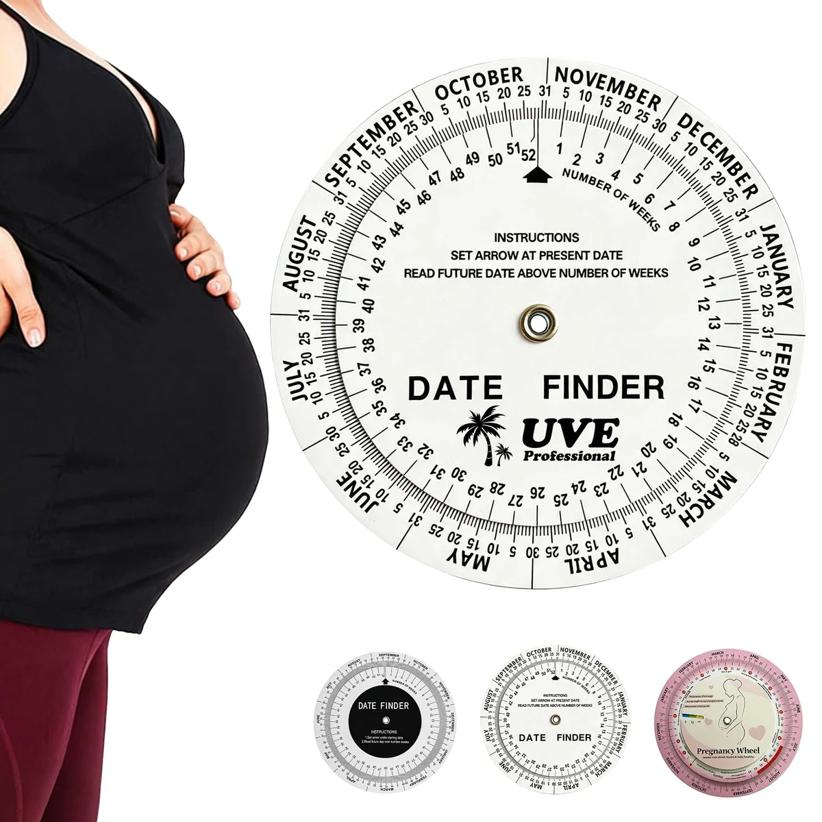 Plastic Date Finder/Pregnancy Wheel Calculator 1