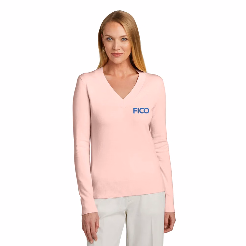 Brooks Brothers(R) Women's Cotton Stretch V-Neck Sweater