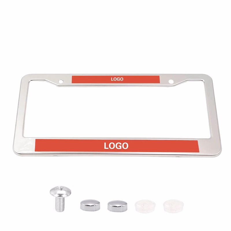 Black License Plate Aluminum Tag Frame