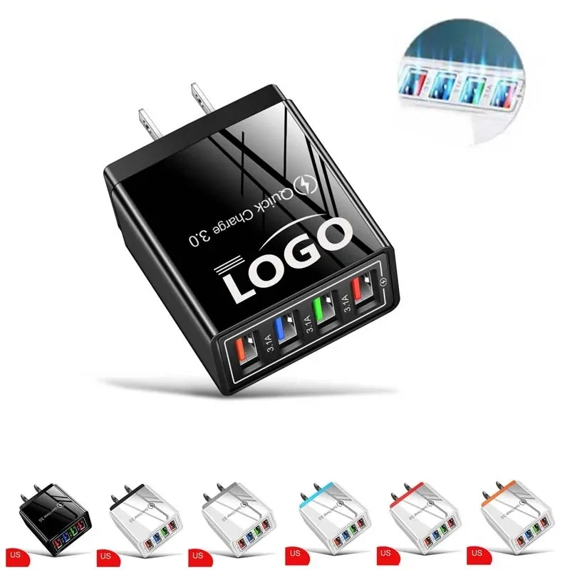 4 Port USB Wall Fast Charger 1