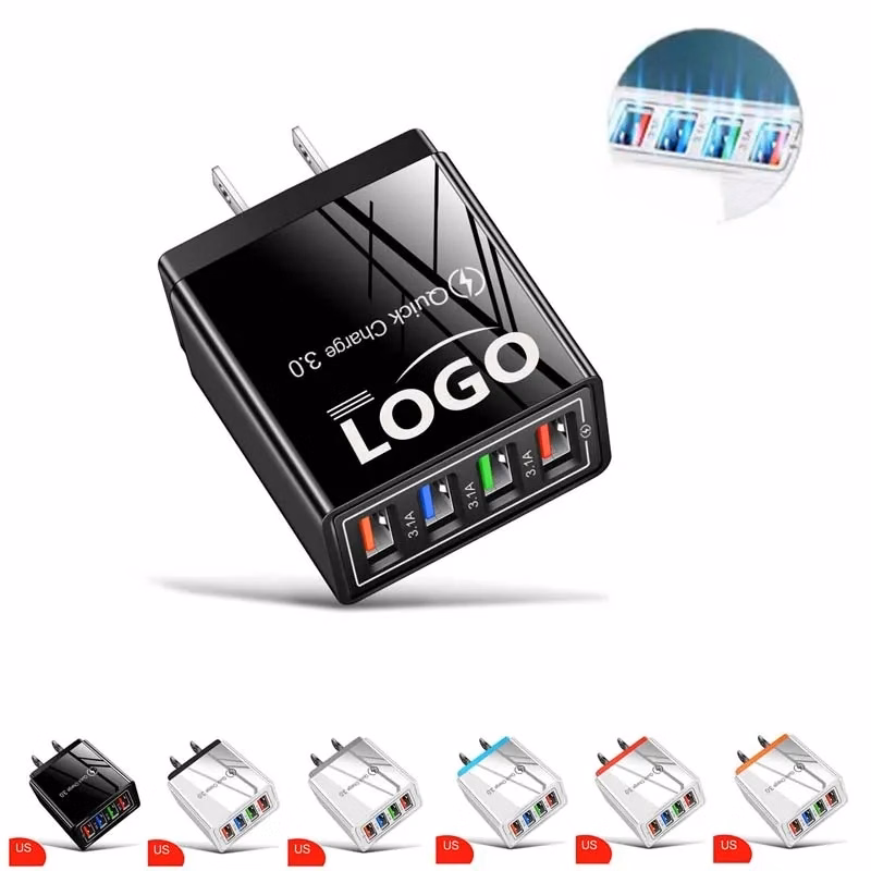 4 Port USB Wall Fast Charger