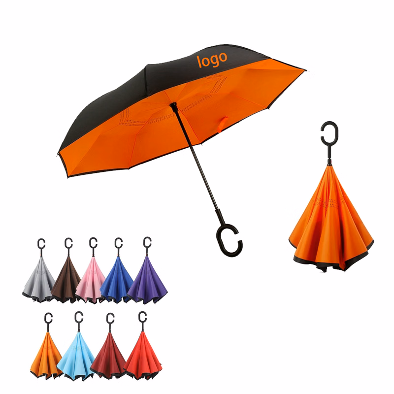 49"Double Layer Inverted Reverse Umbrella