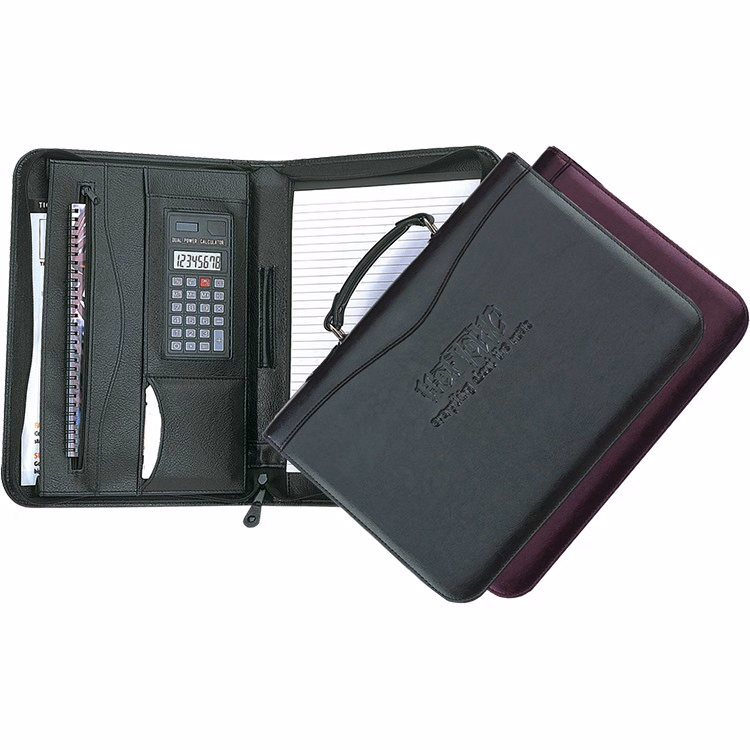 Executive Zip & Carry Zipper Portfolio